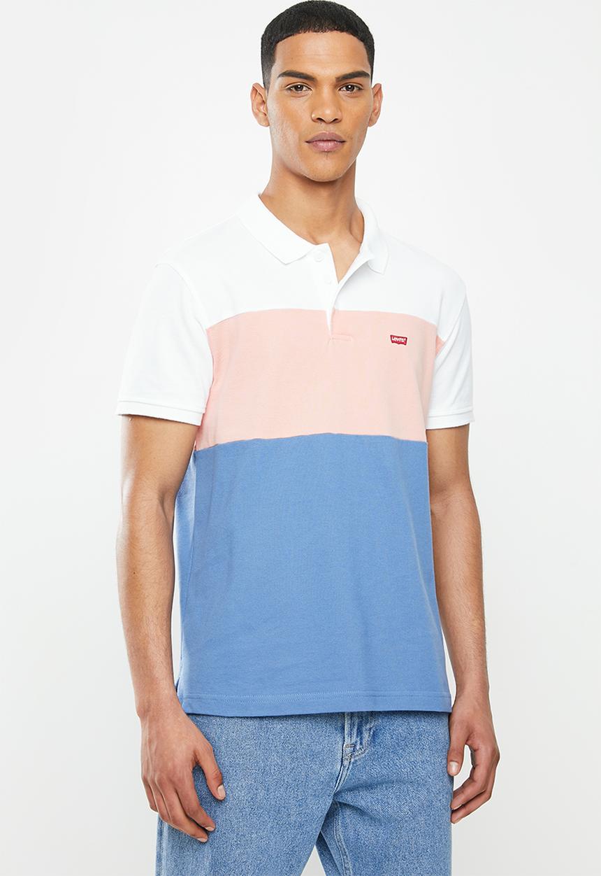 Levi’s® - Ama housemark polo - white & mellow rose