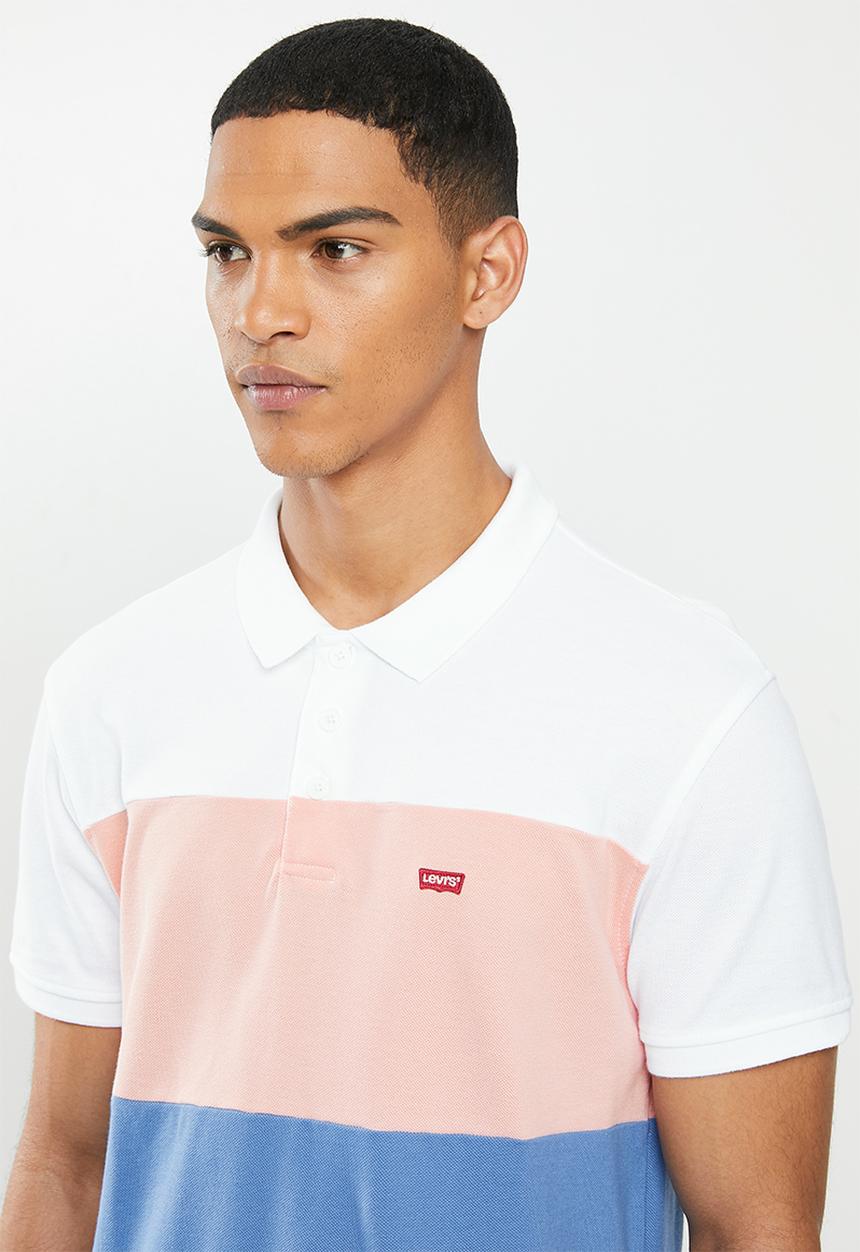 Levi’s® - Ama housemark polo - white & mellow rose
