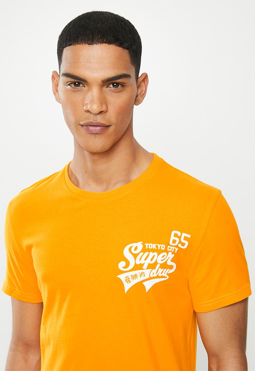 Superdry. - Script classic tee - yellow