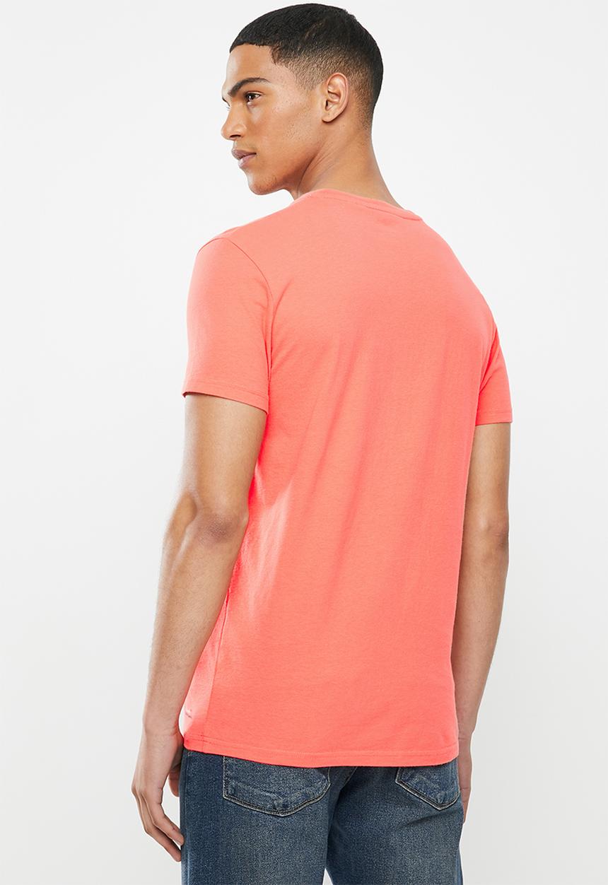 Superdry. - Vl o tee - Maldive pink coral
