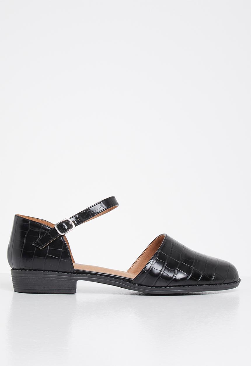 Jada - Croc mary jane - black