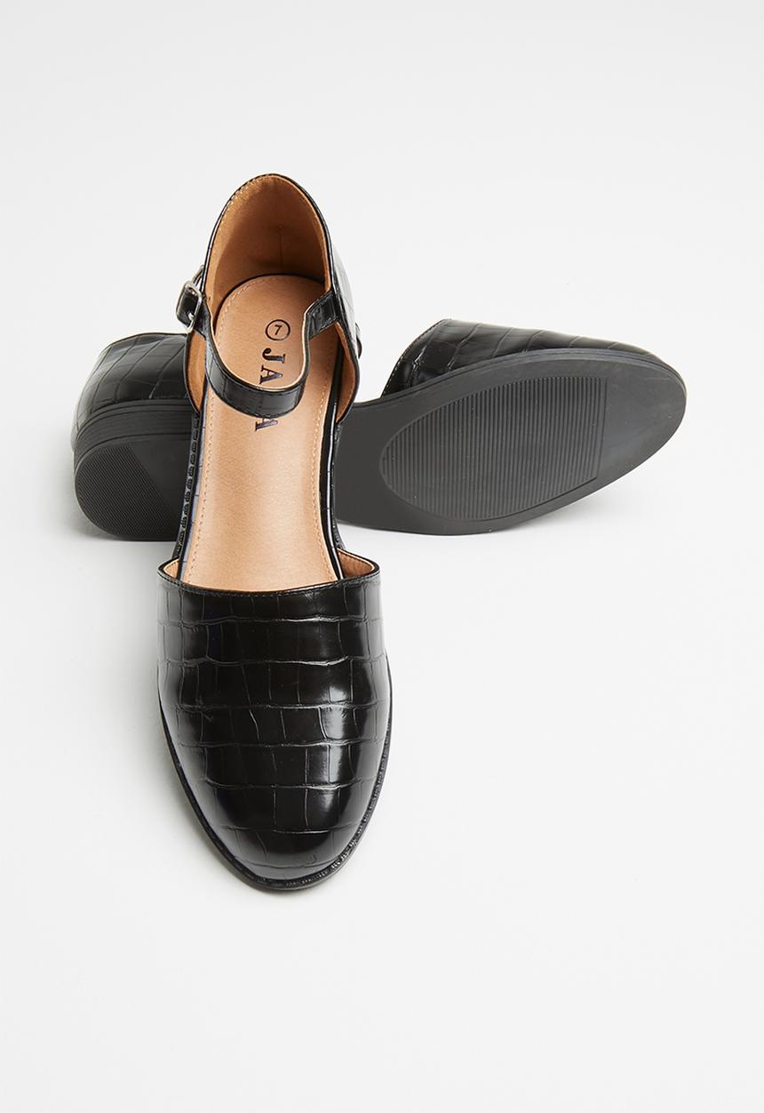 Jada - Croc mary jane - black