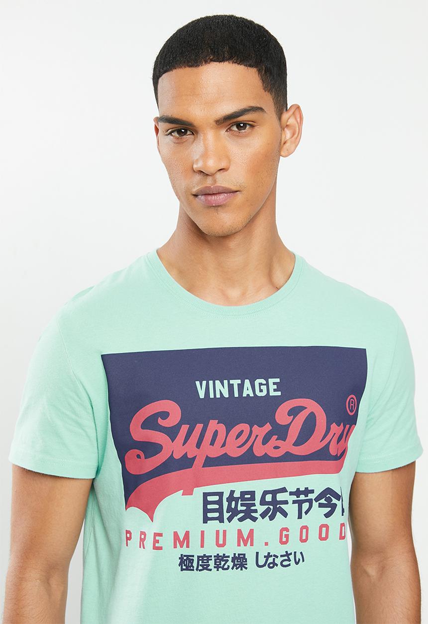 Superdry. - Vl o tee - fresh mint