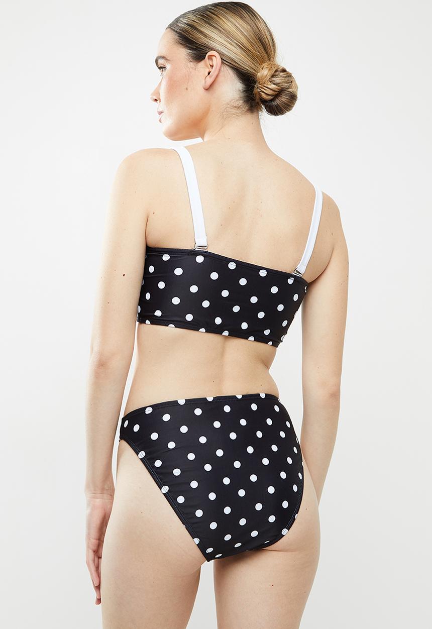 Vero Moda - Dothea swimset - black & white 