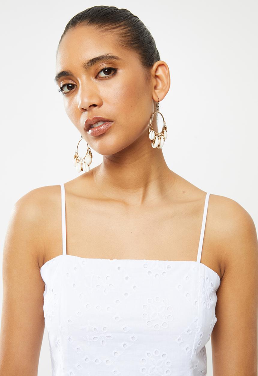 Blake - Anglaise bralette - white