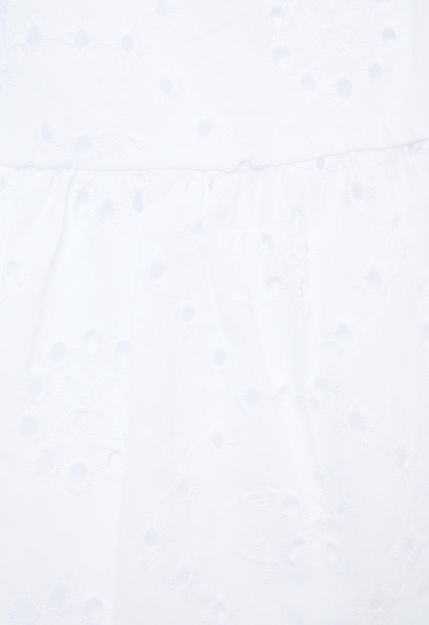 Blake - Anglaise tiered mini skirt - white