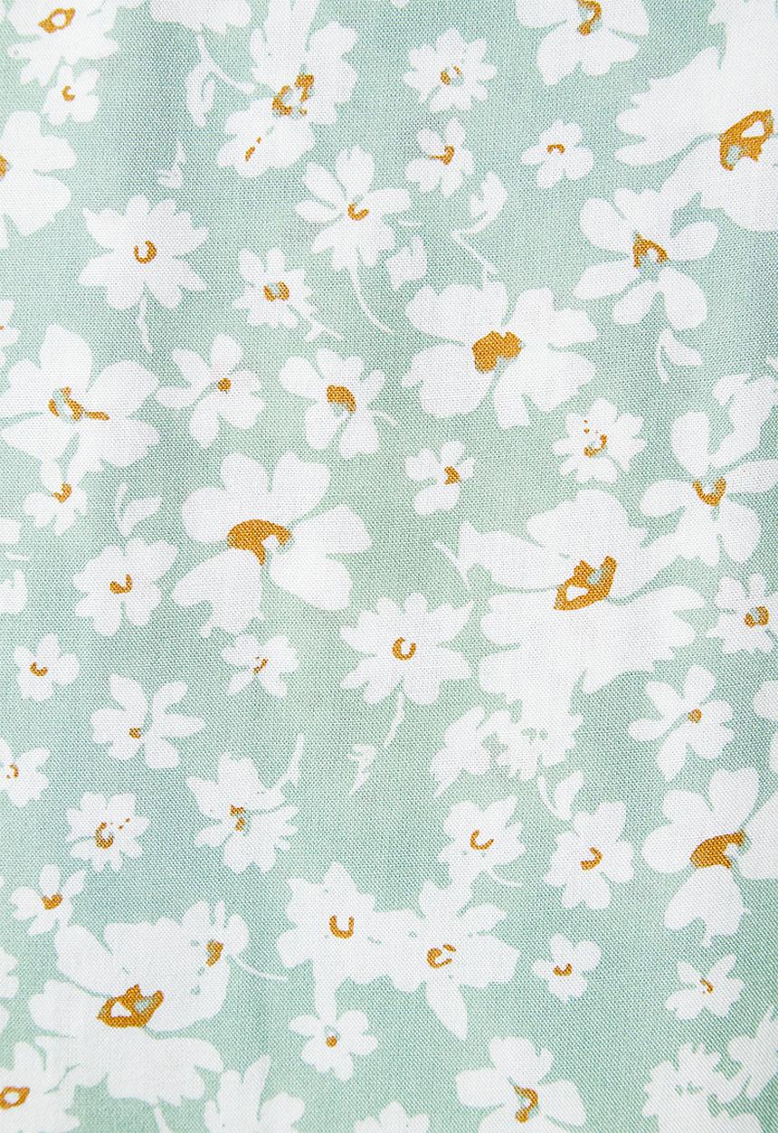 VELVET - Sarong wrap floral skirt - sage floral