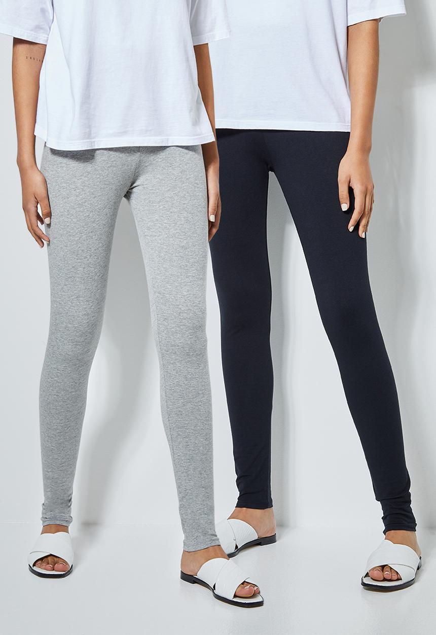 Superbalist - 2 pack leggings - black & grey