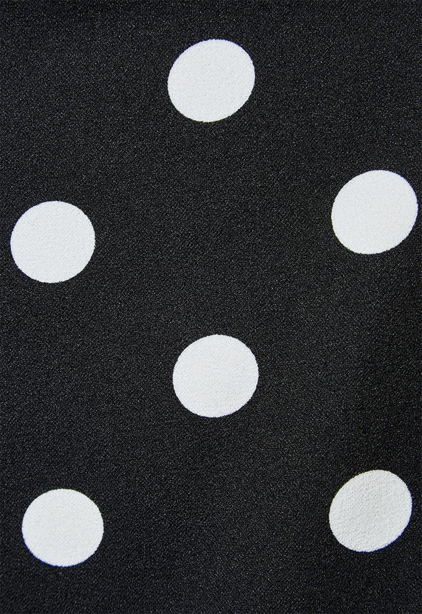 Superbalist - Squareneck top- Black & white spot