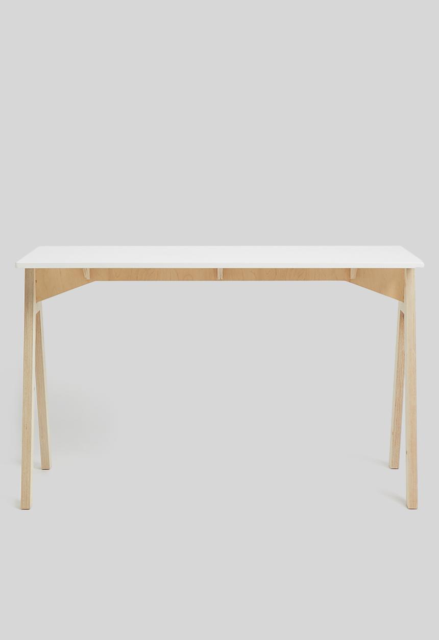 Native Decor - Simple 'a' desk - white