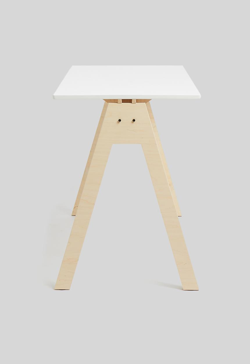 Native Decor - Simple 'a' desk - white