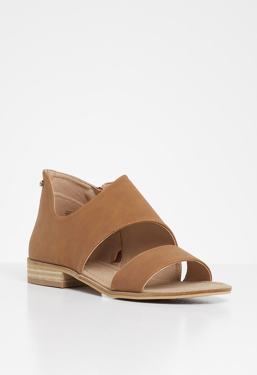 Miss Black - Coona peep-toe - tan