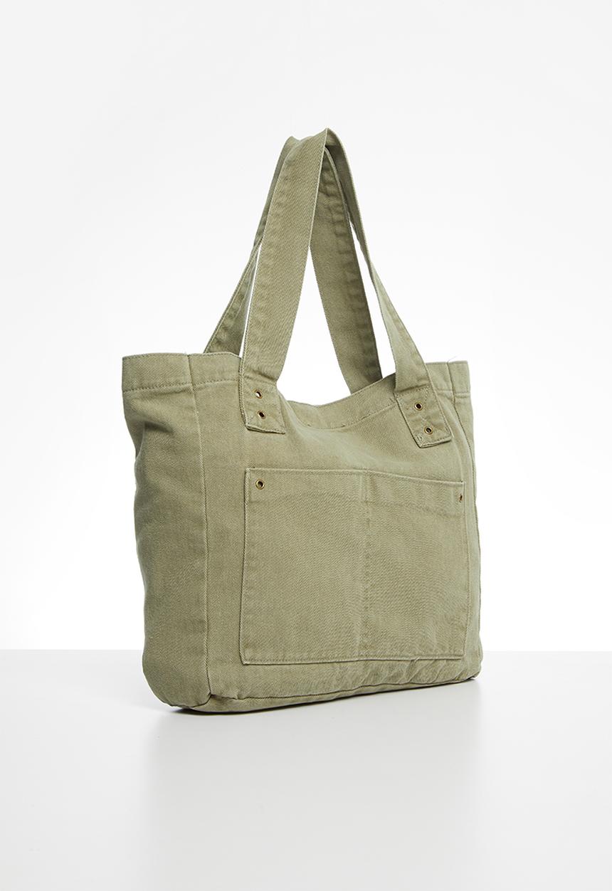 Rubi - Mini max washed tote - khaki 