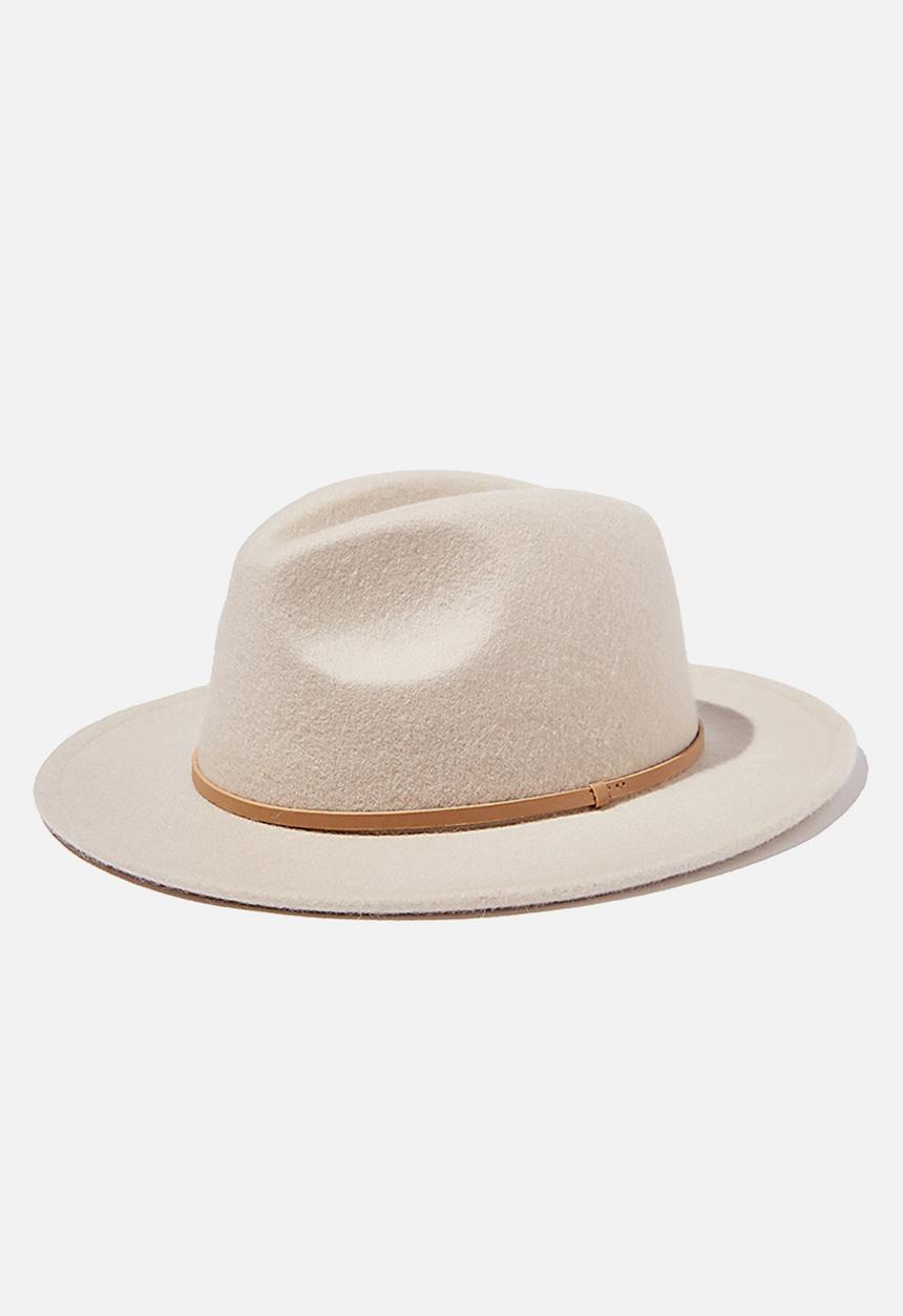 Cotton On - Wide brim hat - washed stone pu