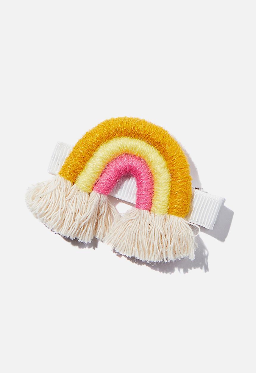 Cotton On - Hair clip - natural rainbow - multi