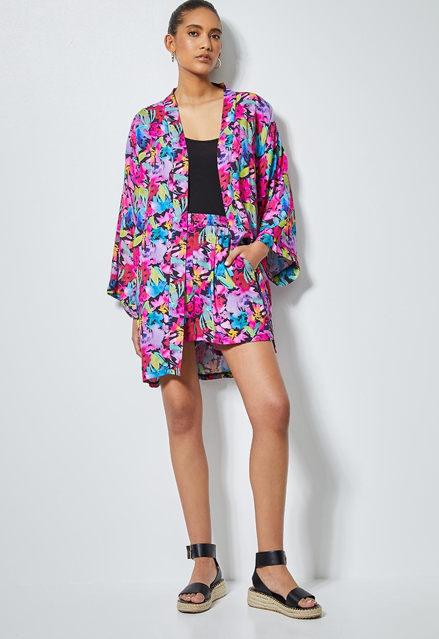 Superbalist - Artisinal watercolour kimono - multi