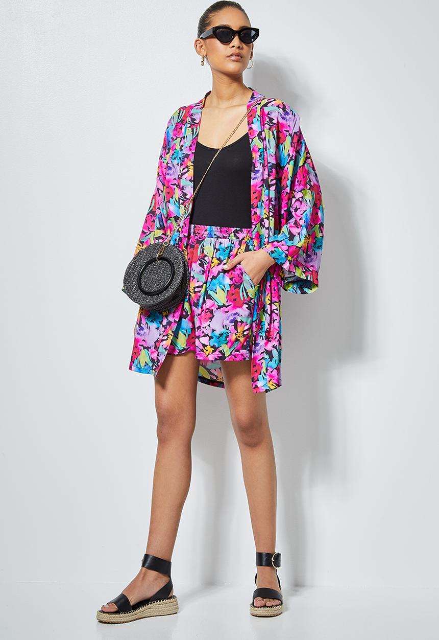 Superbalist - Artisinal watercolour kimono - multi