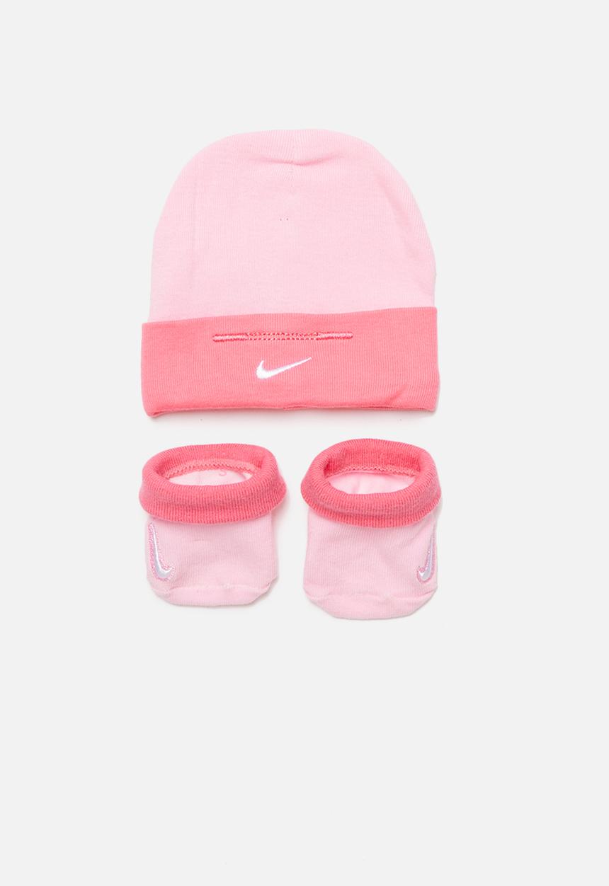Nike - Simple swoosh hat & bootie - pink 