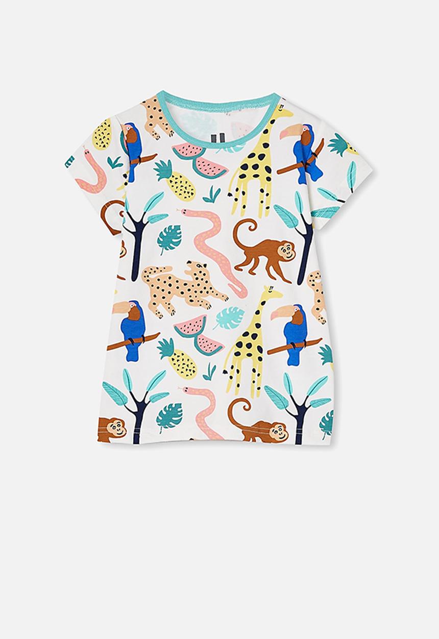 Cotton On - Harpa short sleeve pj set - vanilla