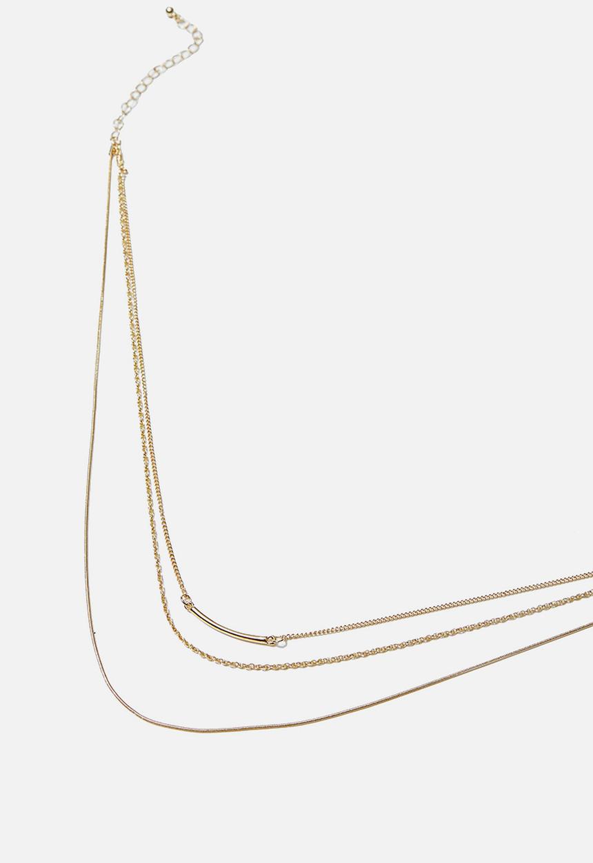 Rubi - Luxe layers simple layered necklace  - gold