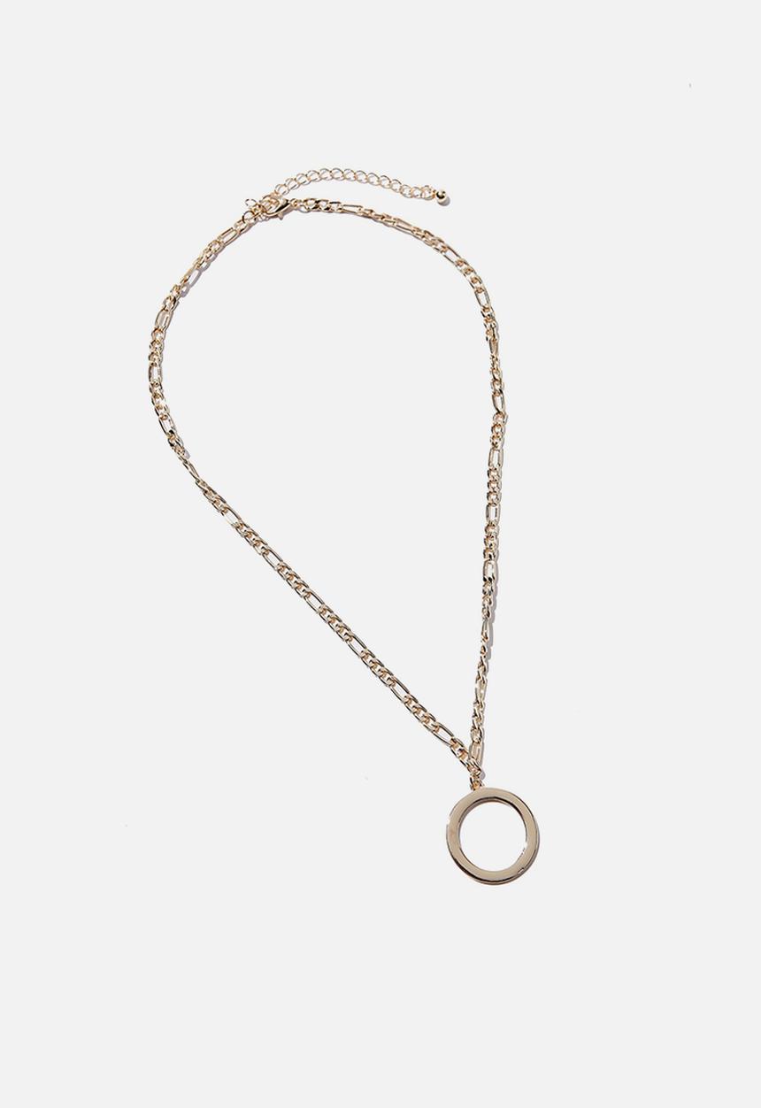 Rubi - Luxe layers minimalist circle necklace - gold