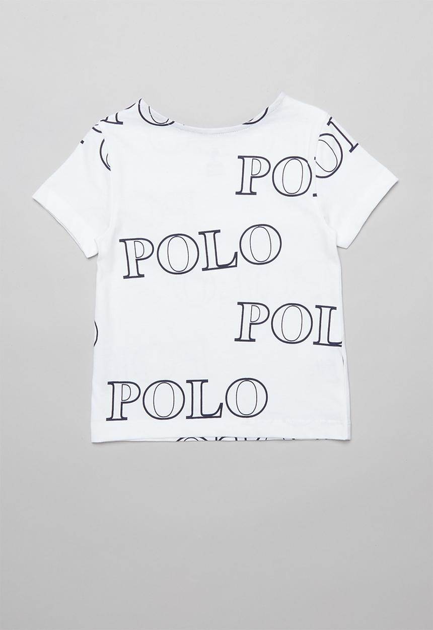 POLO - Girls Kim printed short sleeve tee - white