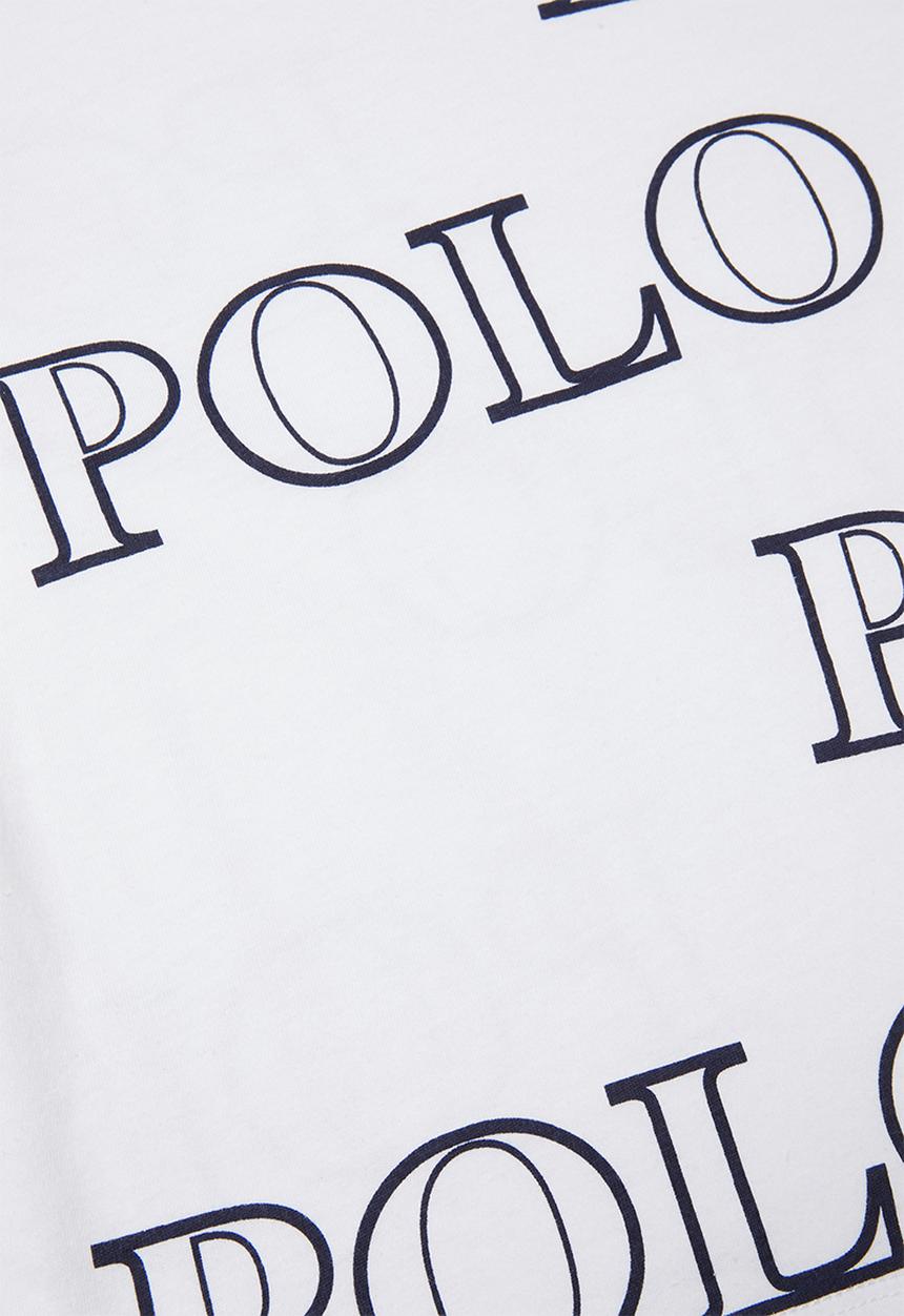 POLO - Girls Kim printed short sleeve tee - white