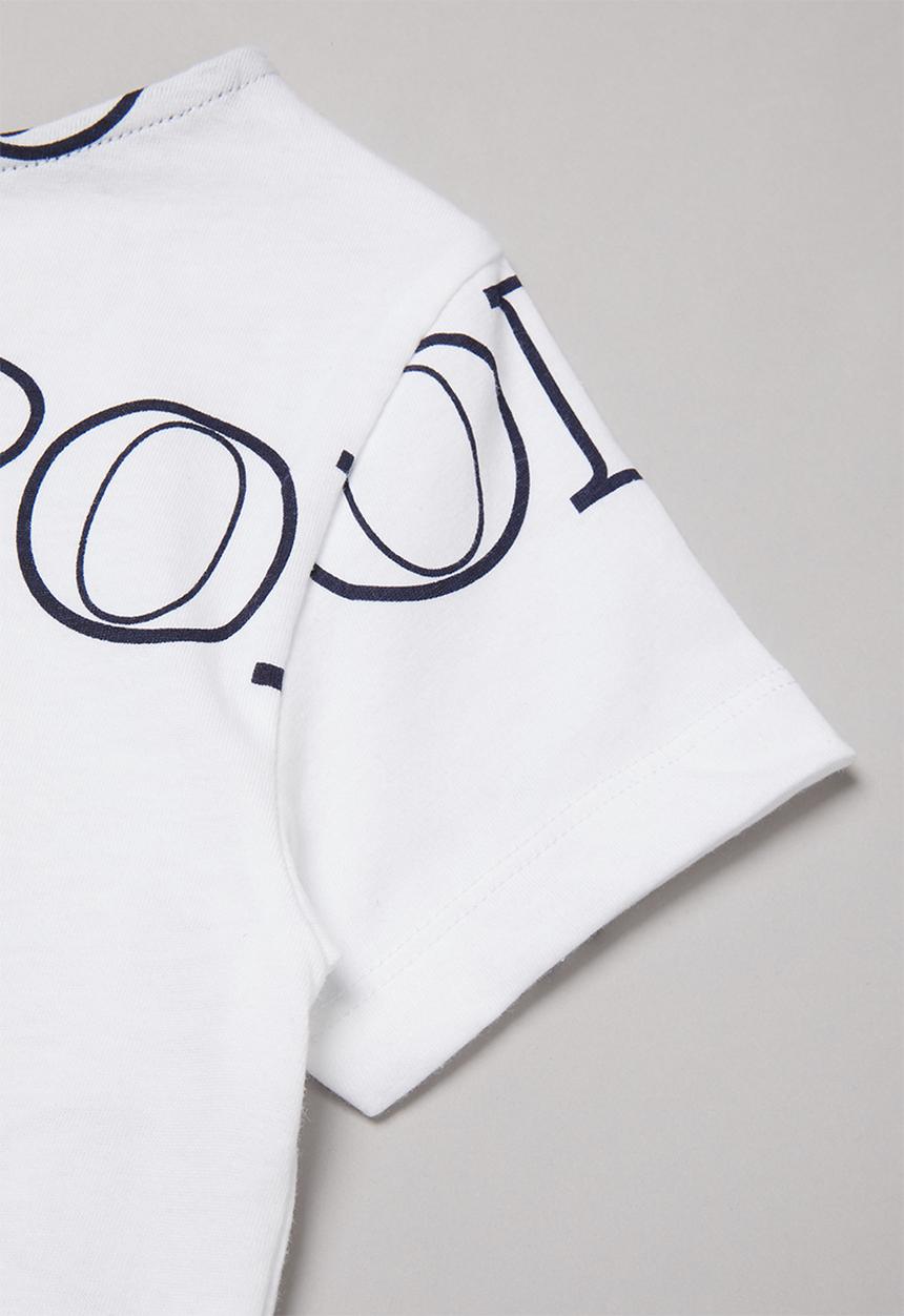 POLO - Girls Kim printed short sleeve tee - white