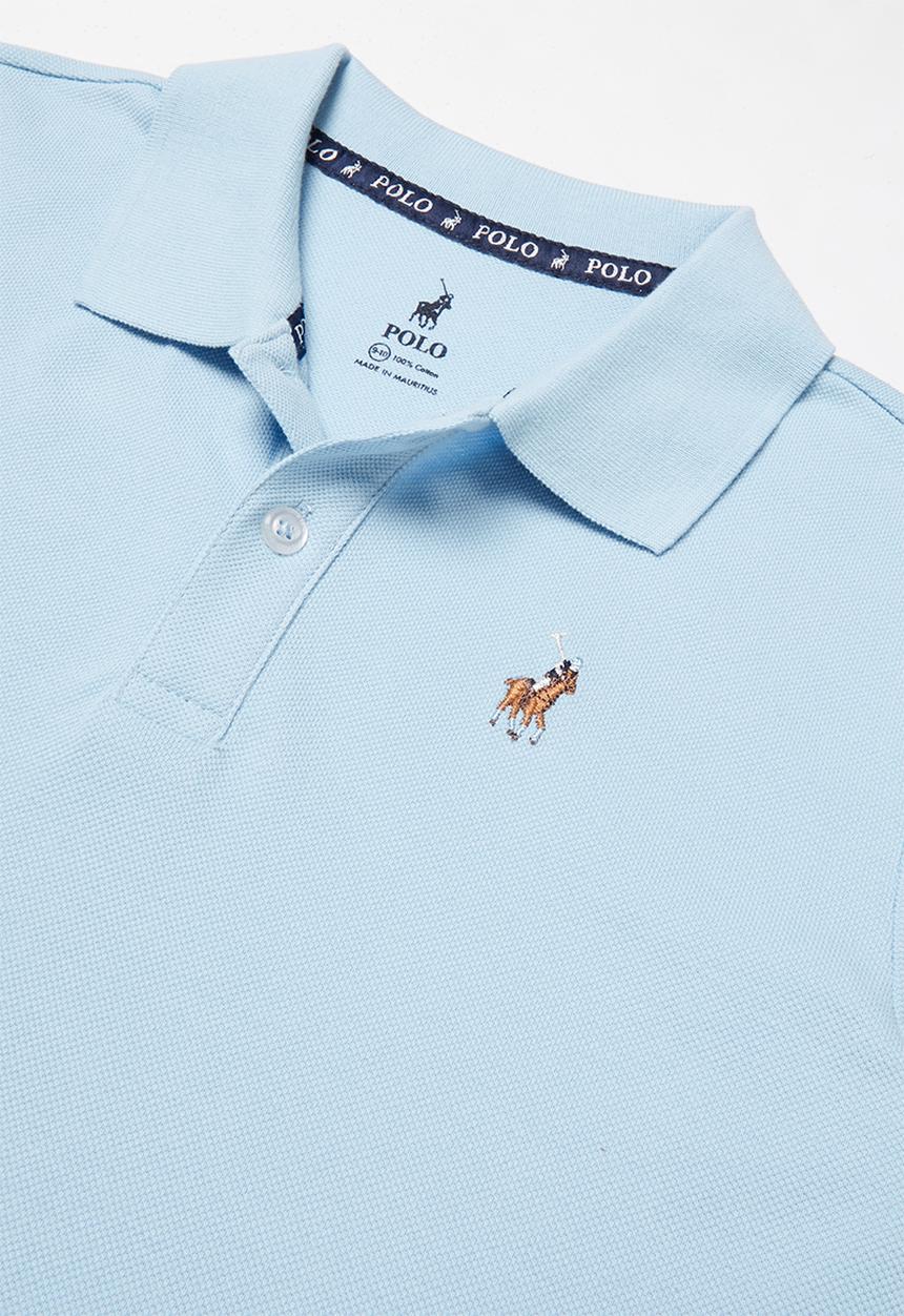 POLO - Boys Austin short sleeve golfer - light blue