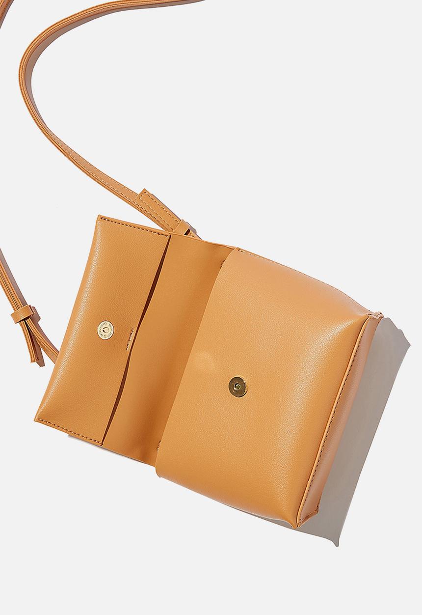Rubi - Whit cross body bag - tan