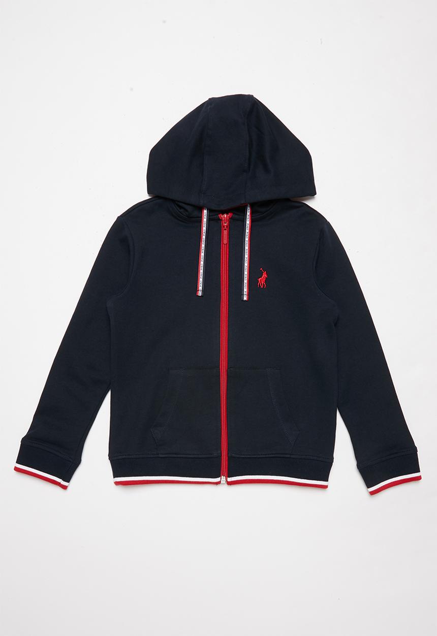 POLO - Skylar zip through hoodie - navy