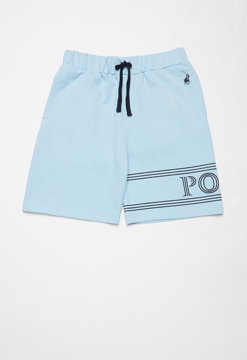 POLO - Boys Clayton printed short - light blue