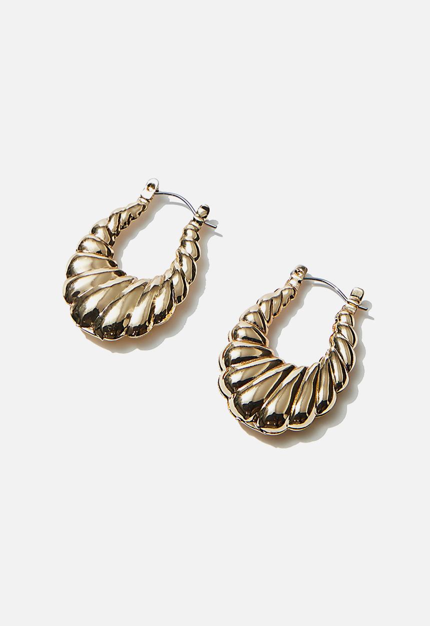 Rubi - Luxe layers medium cindy hoop - gold