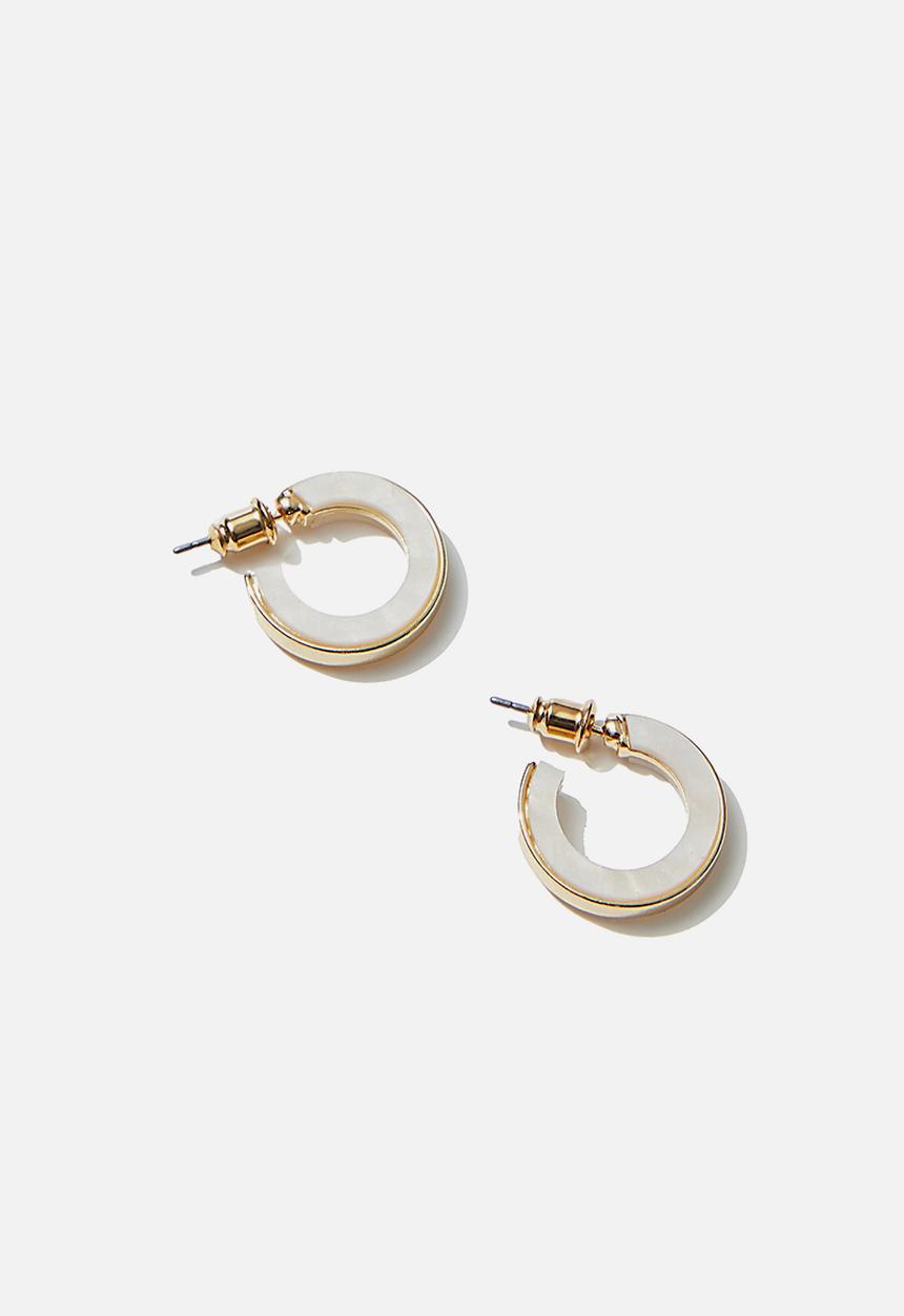 Rubi - Luxe layers small mop hoop - gold
