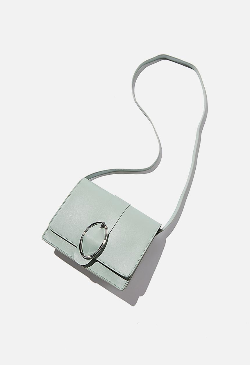 Rubi - Buckle cross body bag - lush green