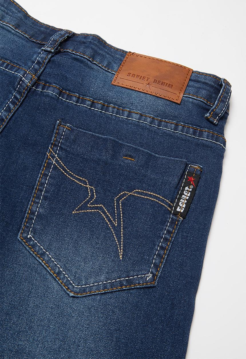 SOVIET - Boys denim short - blue
