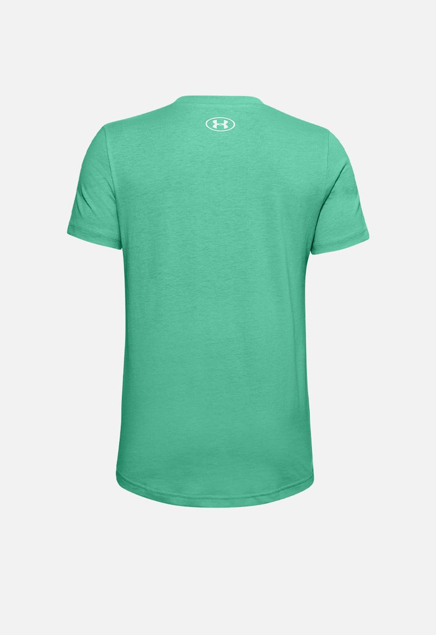 Under Armour - Sport style logo short sleeve T-shirt - reflection/white