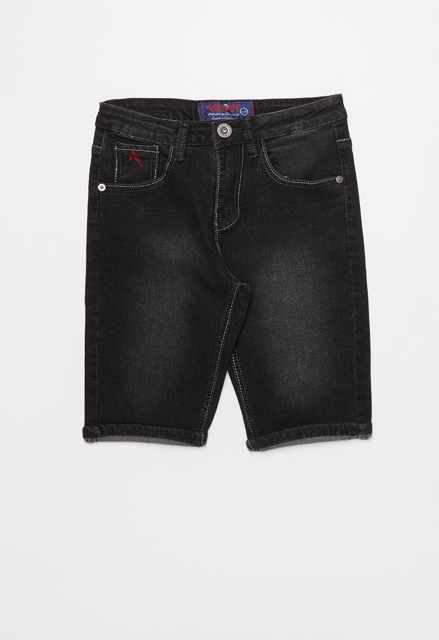SOVIET - Boys denim short - black