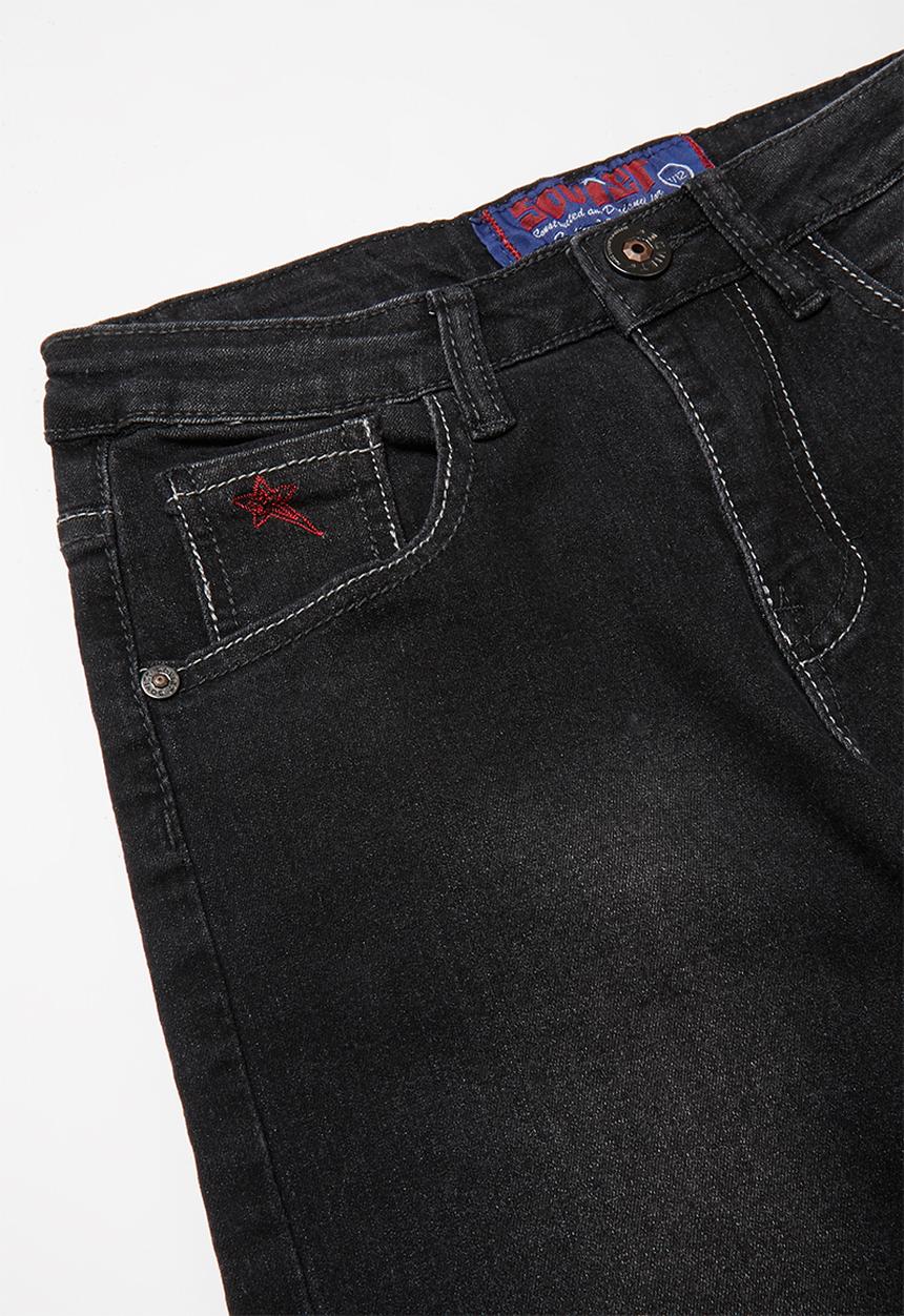 SOVIET - Boys denim short - black