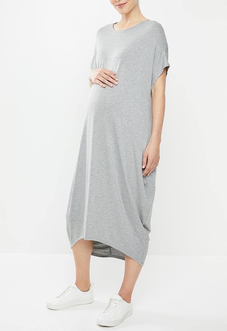 Superbalist - Maternity grown on sleeve cacoon dress - grey 