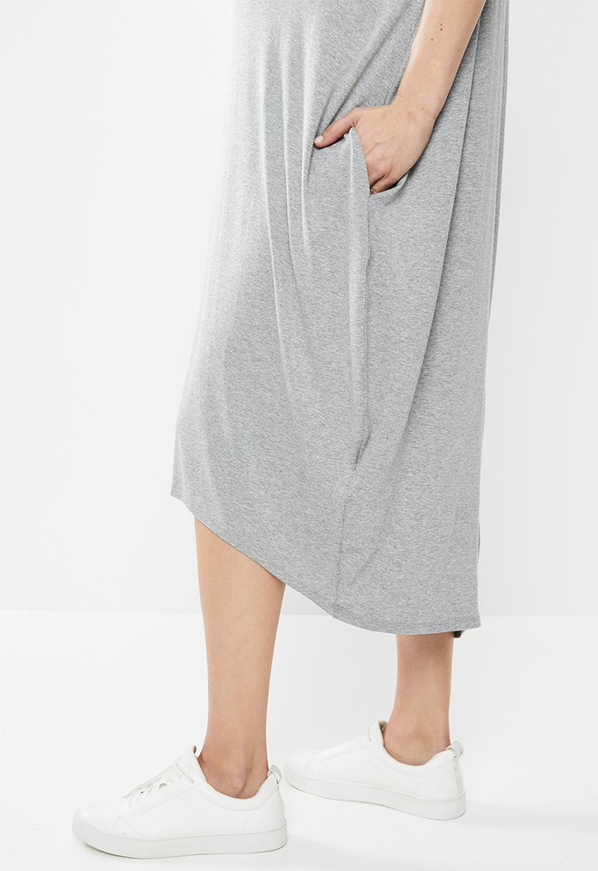 Superbalist - Maternity grown on sleeve cacoon dress - grey 