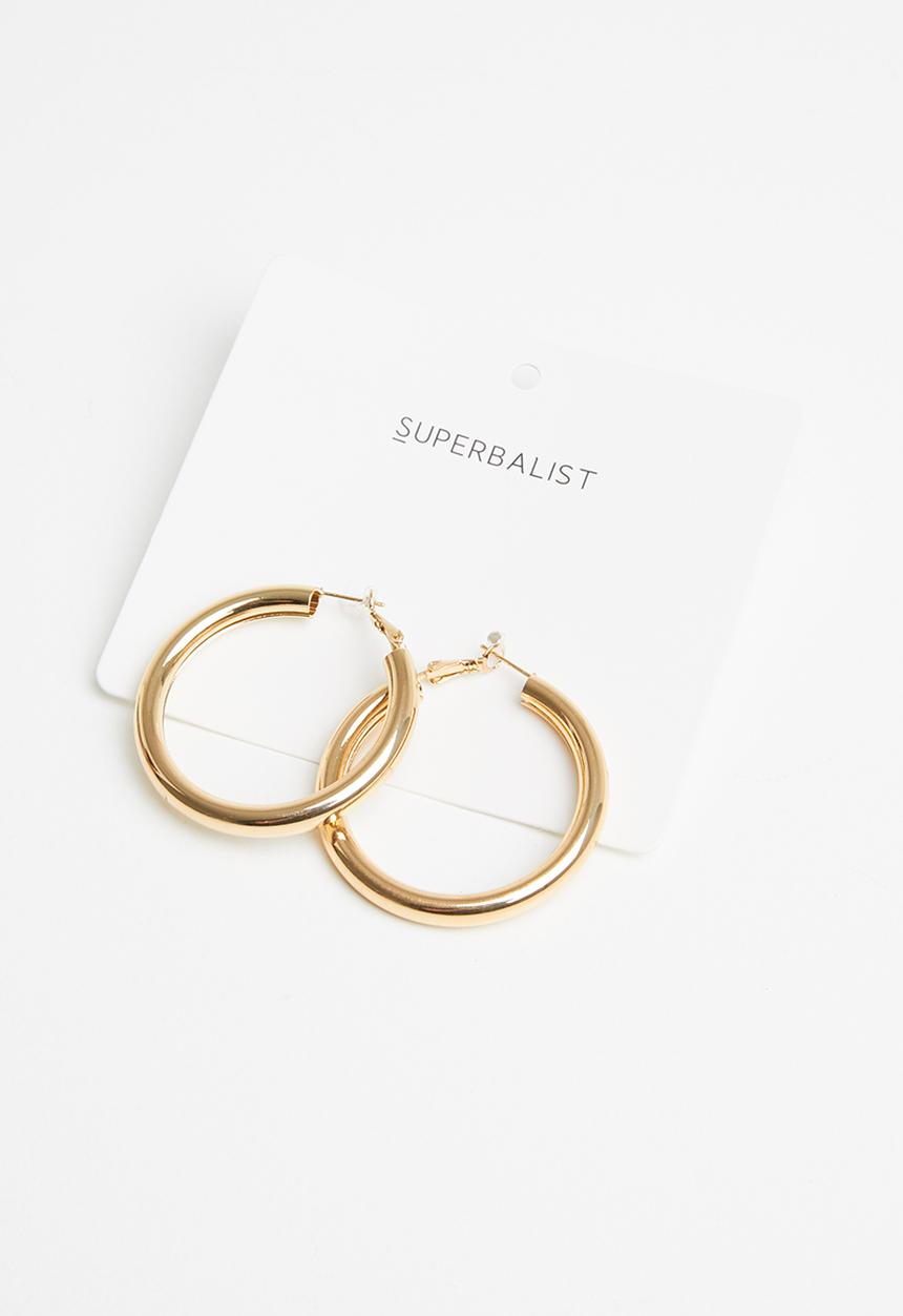 Superbalist - Iqra hoop earrings - gold
