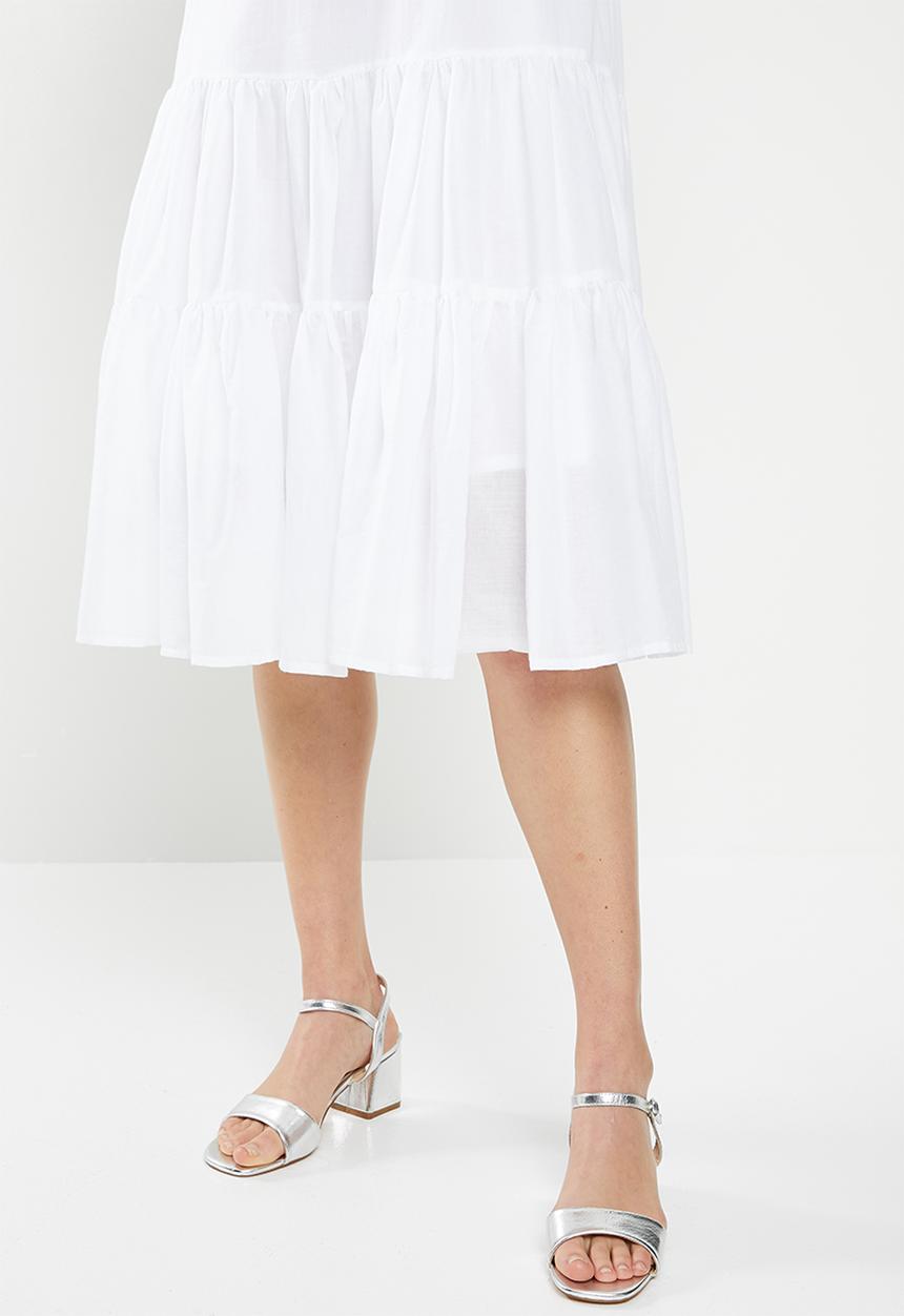 AMANDA LAIRD CHERRY - Nhlole dress - white