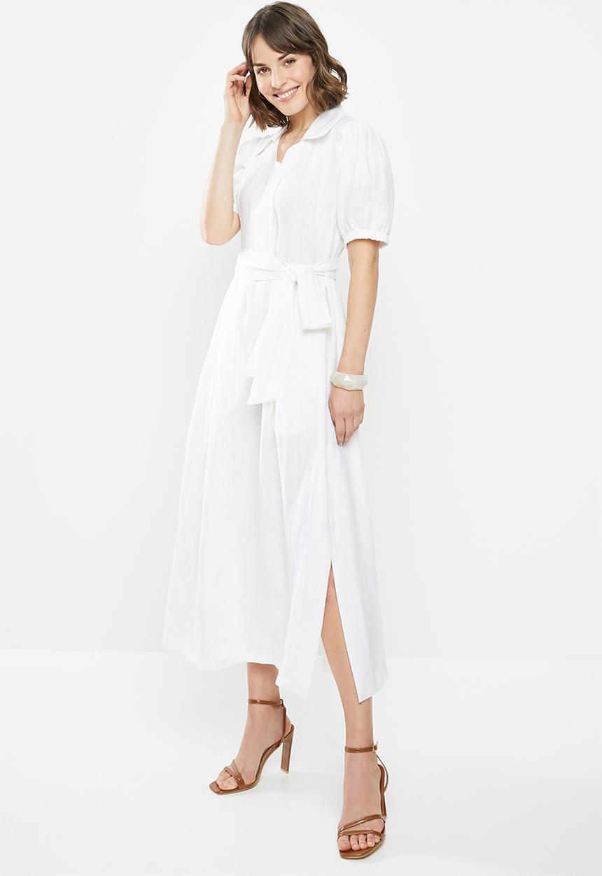 AMANDA LAIRD CHERRY - Sibaya dress - white