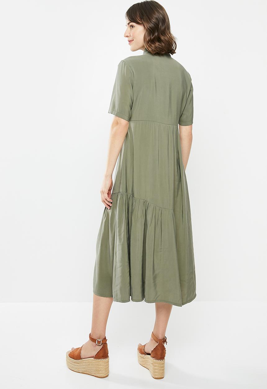 AMANDA LAIRD CHERRY - Kuhlanga dress - khaki