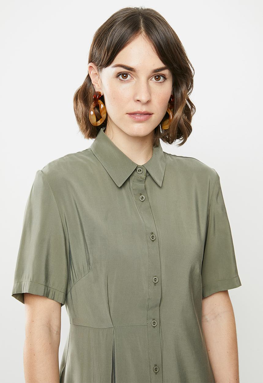 AMANDA LAIRD CHERRY - Kuhlanga dress - khaki