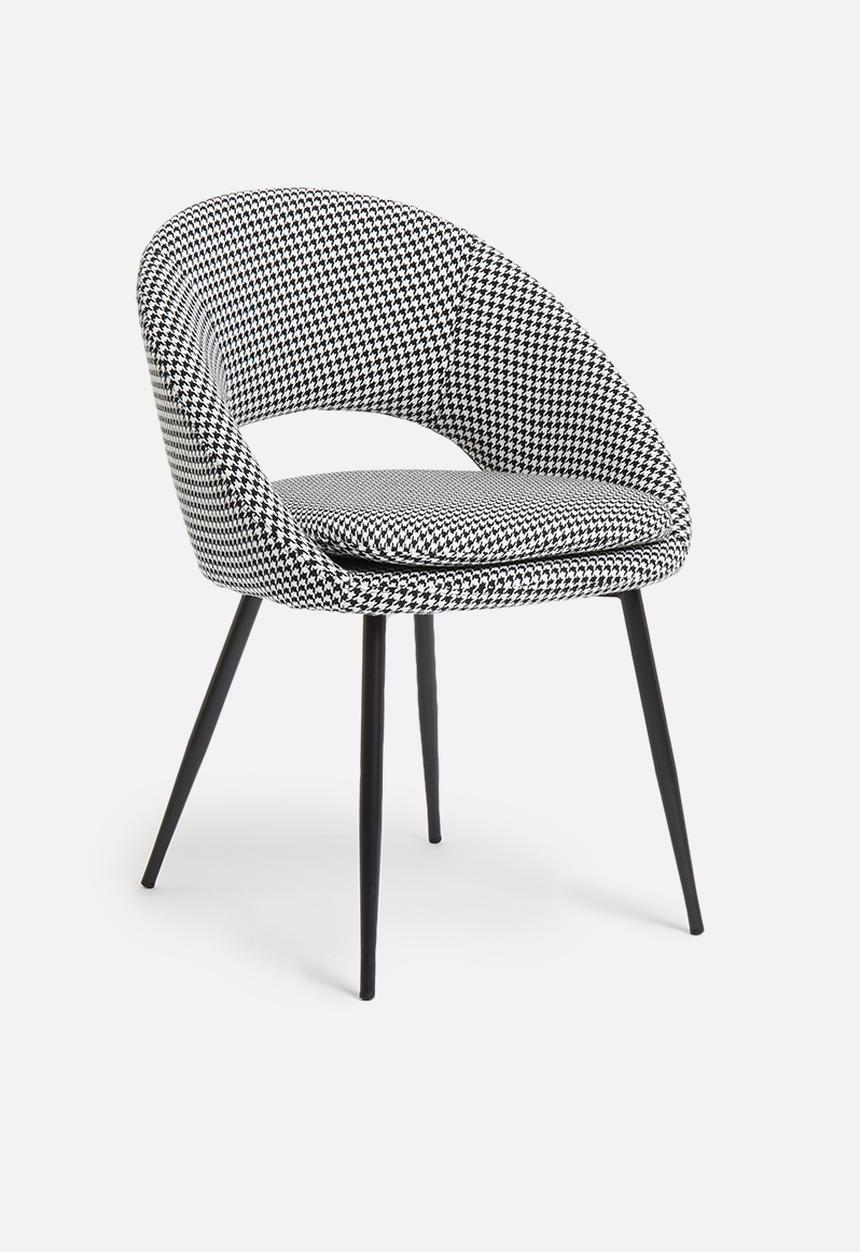 Sixth Floor - Mika chair - houndstooth 