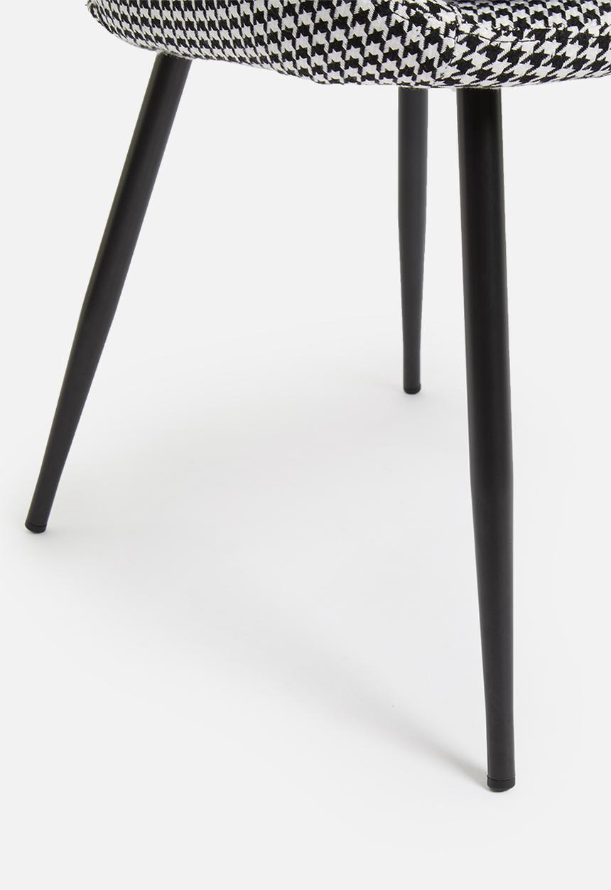 Sixth Floor - Mika chair - houndstooth 