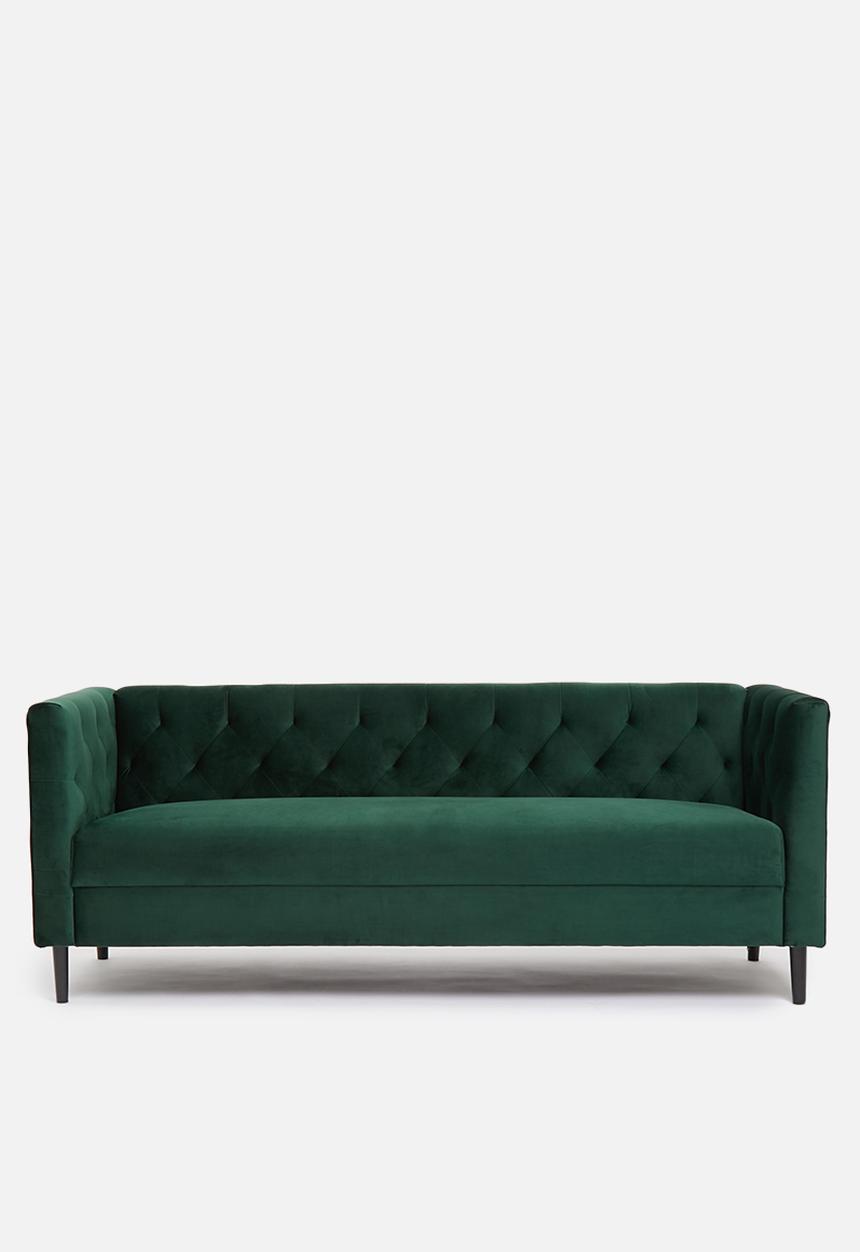 Sixth Floor - Penelope 3 seater - emerald green