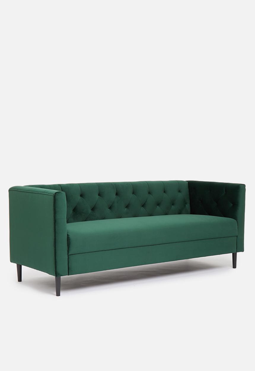 Sixth Floor - Penelope 3 seater - emerald green
